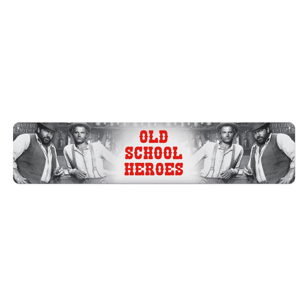 Bud Spencer & Terence Hill Blechschild Old School Heroes 46 x 10 cm – Bild 2