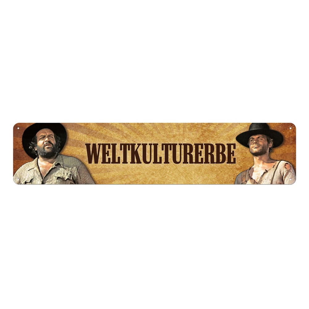Bud Spencer & Terence Hill Blechschild Weltkulturerbe 46 x 10 cm – Bild 2