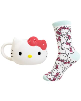 Sanrio Set 3D Tasse und Socken Hello Kitty