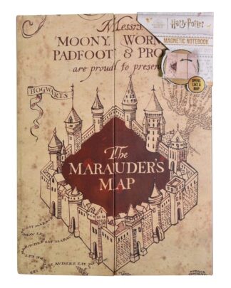 Harry Potter Magnetisches A5 Notizbuch Karte des Herumtreibers