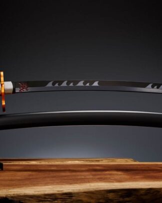 Demon Slayer: Kimetsu no Yaiba Proplica Replik 1/1 Nichirin Schwert (Tanjiro Kamado) Kyojuro Rengoku´s Sword Gueard Ver. 88 cm