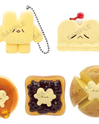 Nagomiyanosekai Keyholder Gummi-Anhänger Butter no Tsumi-chan 4 cm Blind Box Sortiment (6)