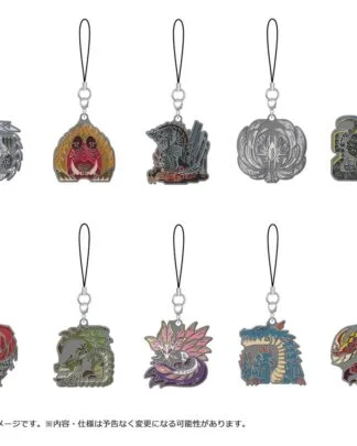 Monster Hunter Wilds Metall-Schlüsselanhänger Monster icon Vol. 2 Blind Box Sortiment (10)