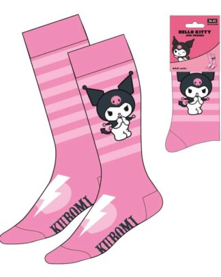 Sanrio Socken Kuromi Pink Stripes 36-43