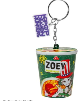 KPop Demon Hunters Squishy Schlüsselanhänger Zoey Hamburger Noodles