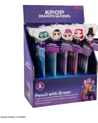 KPop Demon Hunters Bleistift & Radiergummi Serie 1 Display (30)