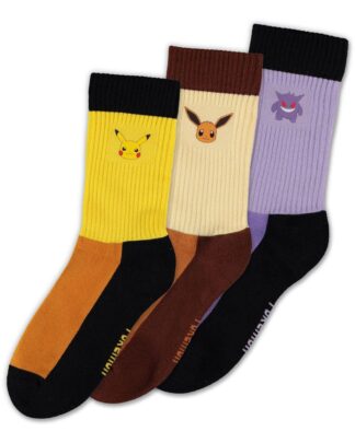 Pokémon Socken 3er-Pack Starter Pokémon 43-46