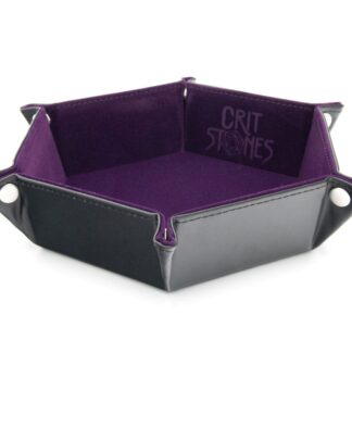 CritStones Faltbarer Würfelteller Purple