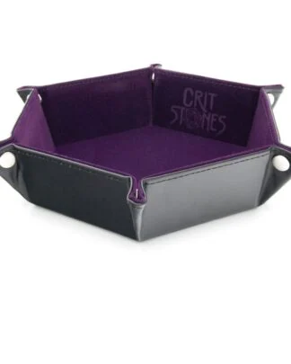 CritStones Faltbarer Würfelteller Purple