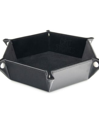 CritStones Faltbarer Würfelteller Black