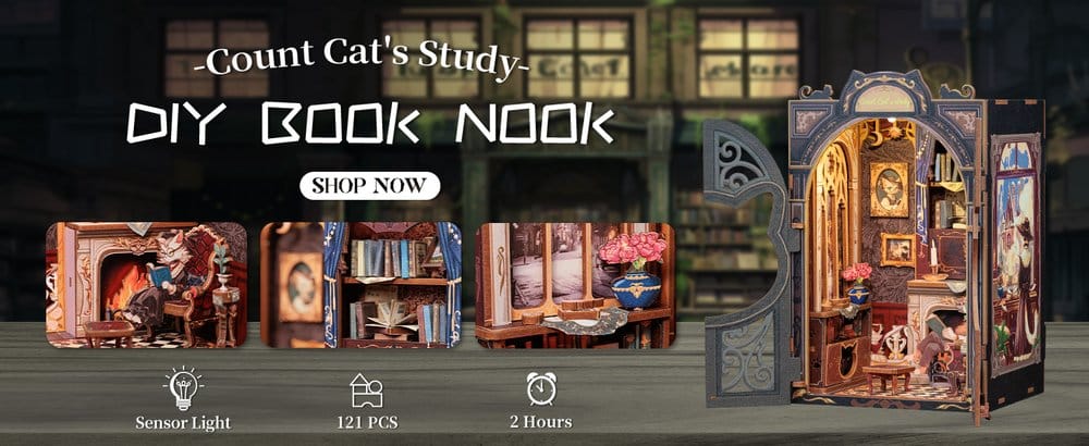 Book Nook Count Cat´s Study 17 x 12 cm – Bild 2