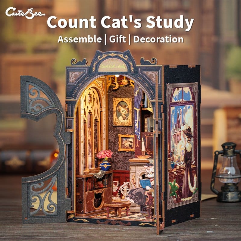 Book Nook Count Cat´s Study 17 x 12 cm – Bild 3