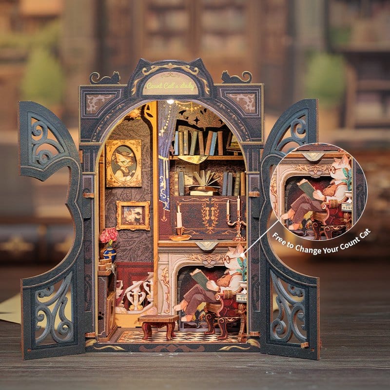 Book Nook Count Cat´s Study 17 x 12 cm – Bild 5