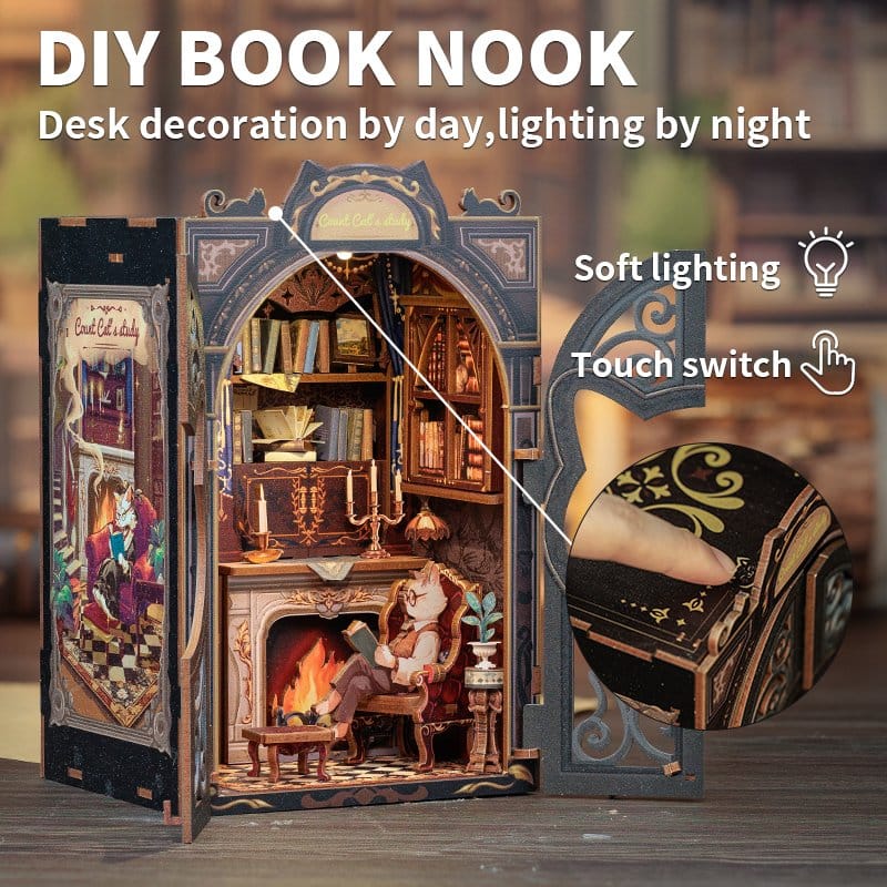 Book Nook Count Cat´s Study 17 x 12 cm – Bild 7