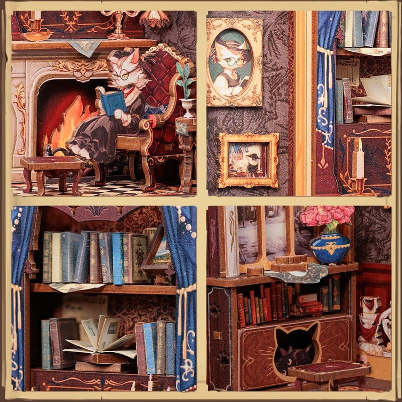 Book Nook Count Cat´s Study 17 x 12 cm – Bild 13