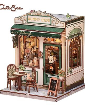 Miniature House Model Kit Sunny Cafe 20 x 16 cm