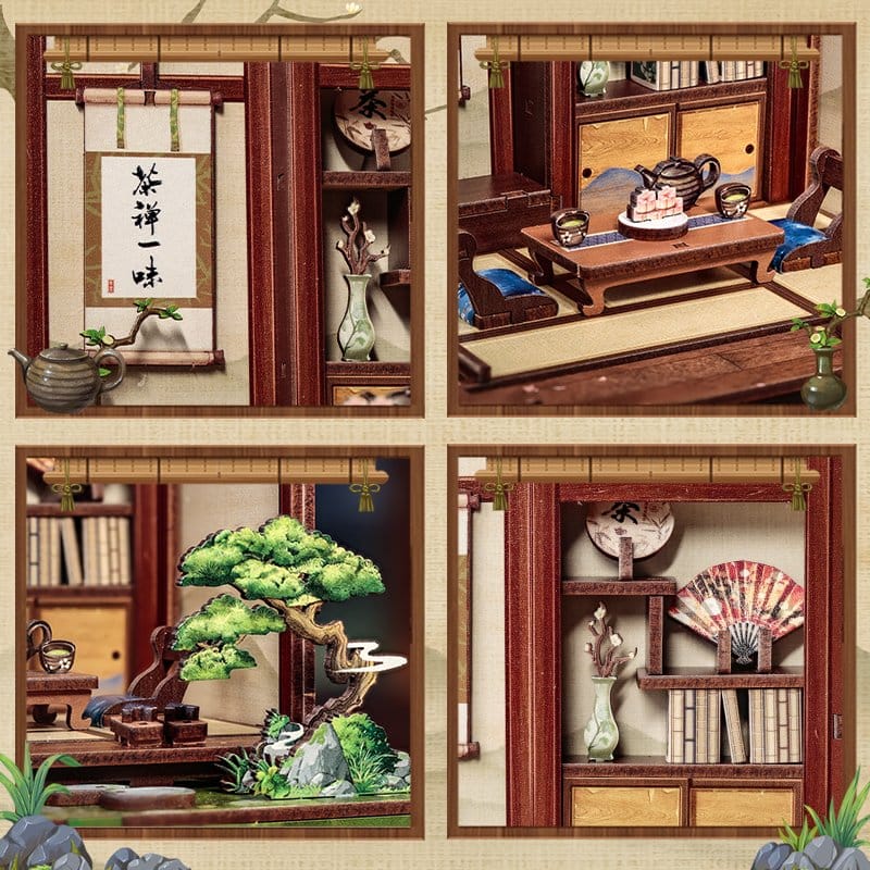 Miniature House Model Kit Kirishima Cha-an 19 x 14 cm – Bild 3