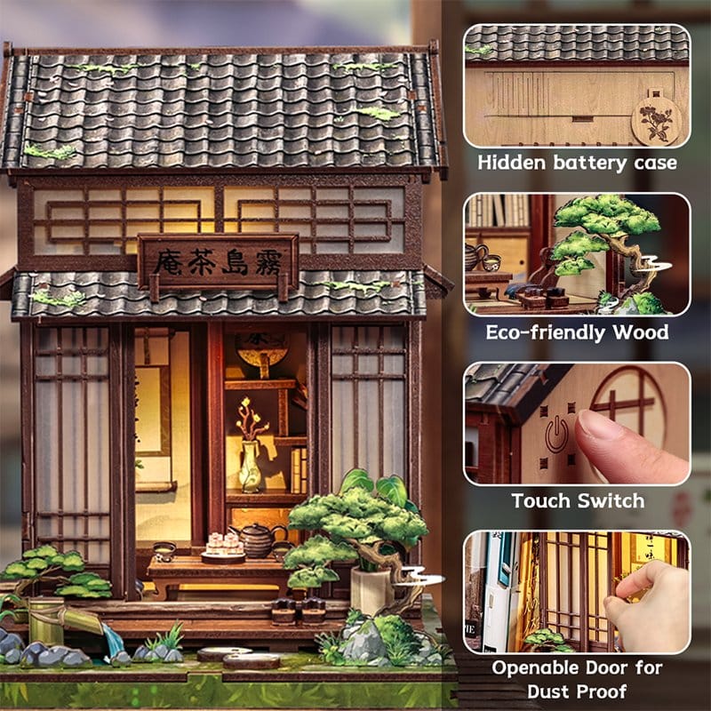 Miniature House Model Kit Kirishima Cha-an 19 x 14 cm – Bild 6