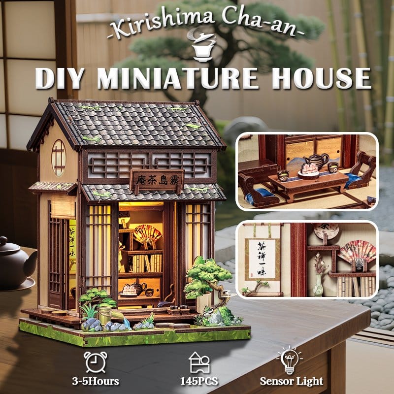 Miniature House Model Kit Kirishima Cha-an 19 x 14 cm – Bild 10