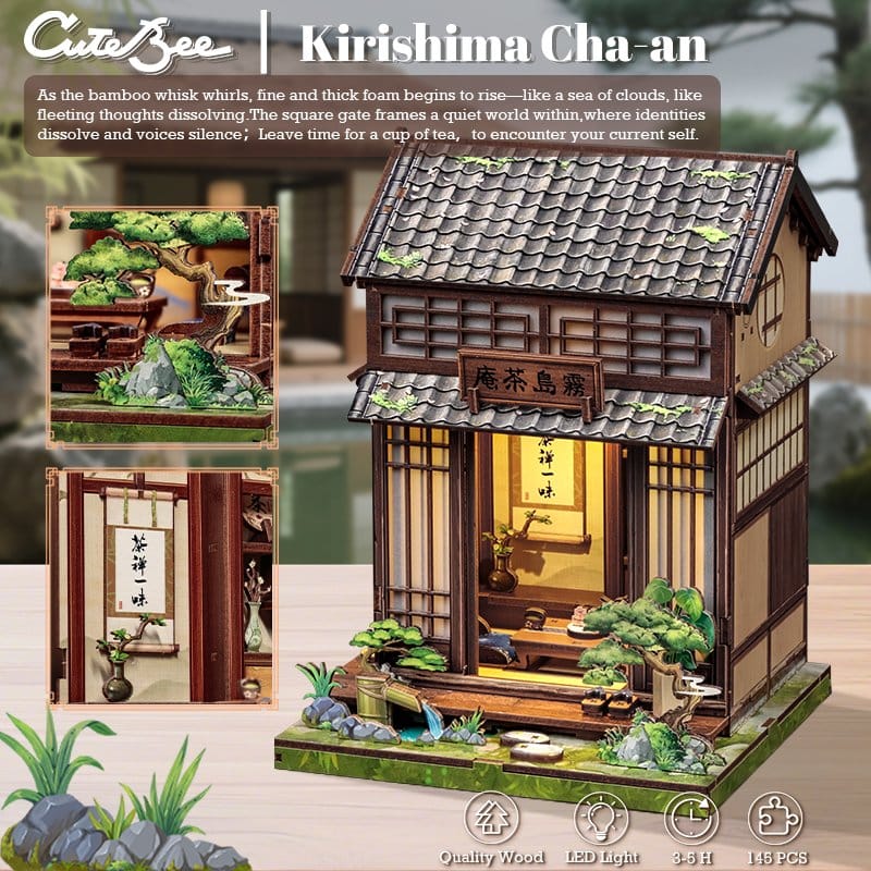Miniature House Model Kit Kirishima Cha-an 19 x 14 cm – Bild 20
