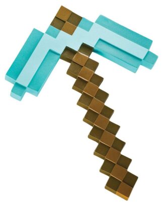 Minecraft Kunststoff-Replik Diamant-Spitzhacke 40 cm