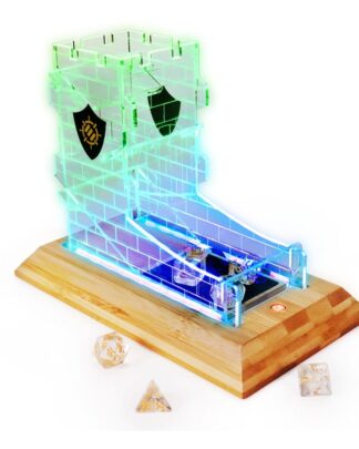 Enhance Tabletop Series LED Würfelturm mit Würfel Set Clear