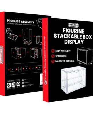 Evoretro Box Display Case für Figuren Stapelbar