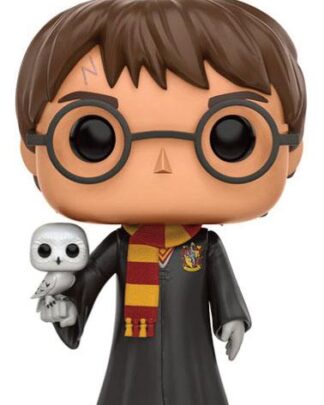 Harry Potter POP! Movies Vinyl Figur Harry with Hedwig 9 cm