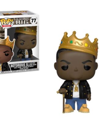 Notorious B.I.G. POP! Rocks Vinyl Figur Notorious B.I.G. with Crown 9 cm