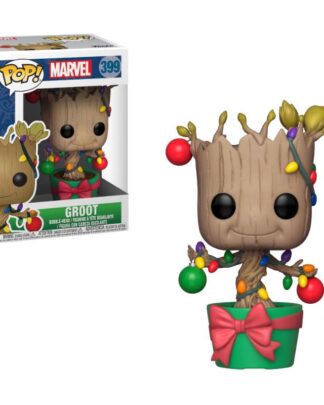 Marvel Comics POP! Marvel Holiday Vinyl Wackelkopf-Figur Groot (Lights & Ornaments) 9 cm