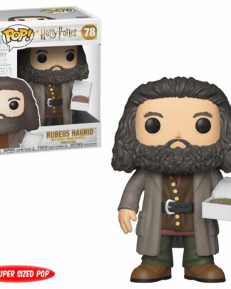 Harry Potter Super Sized POP! Movies Vinyl Figur Hagrid with Cake 14 cm