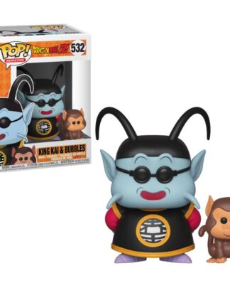 Dragon Ball Z POP! Animation Vinyl Figur King Kai & Bubbles 9 cm