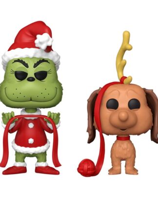 The Grinch(Anniversary) POP! Books Vinyl Figuren 2er-Pack Grinch w/ Max 2PK 9 cm