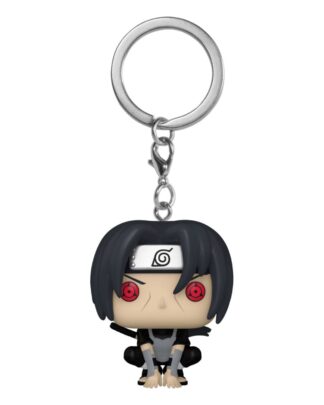Naruto Pocket POP! Vinyl Schlüsselanhänger 4 cm Itachi Uchiha (Moonlit) Display (12)