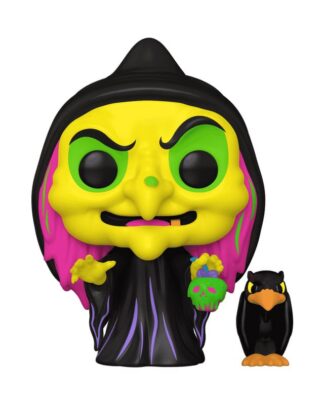 Snow White POP & Buddy! Animation Vinyl Figur Disguised Evil Queen with Raven (Black Light) Exclusive 9 cm