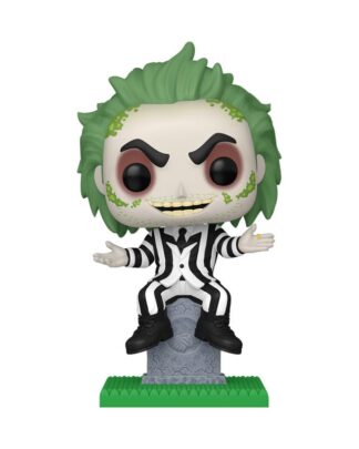 Beetlejuice POP! Plus Movies Vinyl Figur Beetlejuice w/tombstone 9 cm