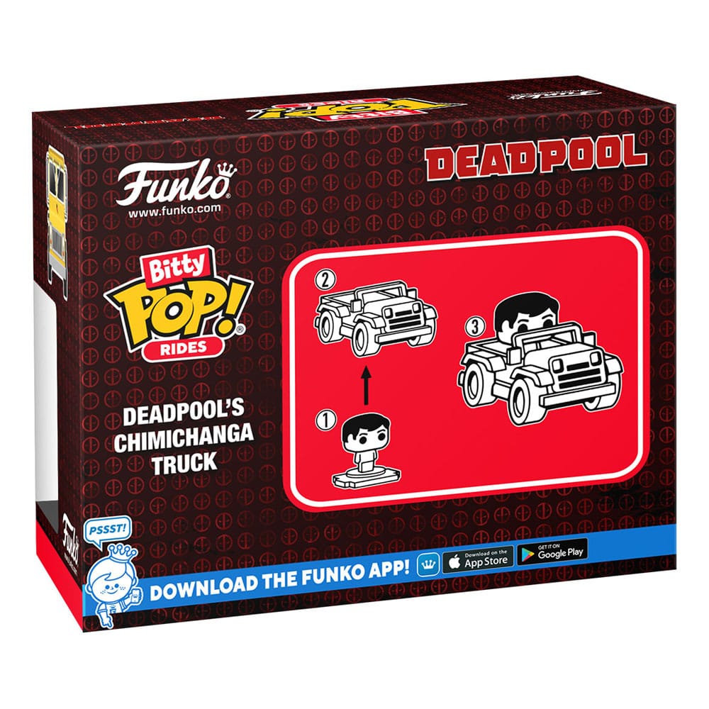 Marvel POP! Rides Vinyl Figur Deadpool w/Chimichanga Truck 2,5 cm – Bild 2