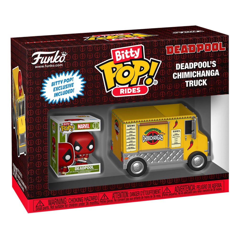 Marvel POP! Rides Vinyl Figur Deadpool w/Chimichanga Truck 2,5 cm – Bild 3