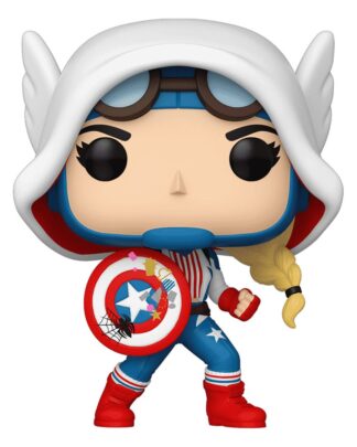 Marvel POP! Vinyl Figur Cap-Gwen 9 cm