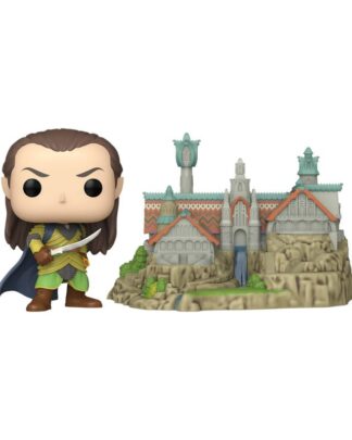 Der Herr der Ringe POP! Town Vinyl Figur Elrond & Rivendell 9 cm