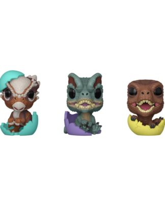 Jurassic Park Pocket POP! Vinyl Figuren Easter Egg 3-Pack Dinos 4 cm