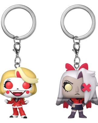 Hazbin Hotel POP! Vinyl Schlüsselanhänger 2er-Pack Charlie & Vaggie 4 cm