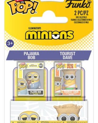 Minions POP! Vinyl Figuren 2er-Pack Pajama Bob & Tourist Dave 2 cm