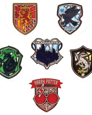 Harry Potter Loungefly Ansteck-Pins Stained Glass Display (12)