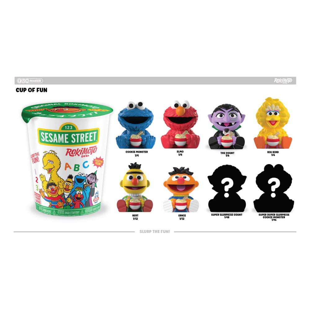 Sesamstraße Rokimoto Cup of Fun Blind Box Figuren 10 cm Wave 1 Display (12) – Bild 9