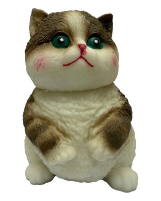 Fun Maker Squishy Fidget Toy Dark Brown Cat 11 cm