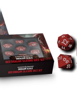 Dungeons & Dragons Premium Silicon Würfel Set Dragon Scale Red (7)