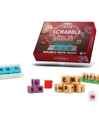 FanRoll Hasbro Spiel Scrabble Texas Spell Em