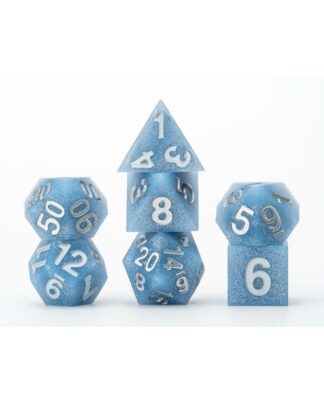 FanRoll Sharp Edge Silicone Würfel Set Glacial Debris (7)