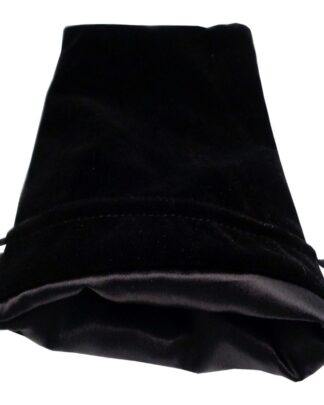 FanRoll Würfelbeutel Velvet Black with Black Satin Large